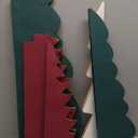 Large Honeycomb Christmas Tree - 4ft 3ft 2ft Paper Christmas Folding 3D Home Decoration Set with Magnetic Design for Winter Holiday Festive Party (Classic,Green, Red, White,3 Pcs)