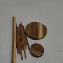 Pasta Drying Rack, Large Acacia Wood Pasta Rack Collapsible for Fresh Pasta Noodle Spaghetti Dryer Hanger Stand With Transfer Wand 10 Bars.