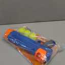 Nerf Dog Tennis Ball Blaster Dog Toy Gift Set, Tennis Ball Dog Fetch Toy Launches up to 50 ft, Dog Ball Thrower for All Breeds Includes Translucent Blue Tennis Ball Launcher and 3 Dog Tennis Balls (4 Piece Set)