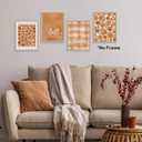 TLESKE Orange Fall Pumpkins Market Posters Prints Unframed Set of 4, Autumn Aesthetic Wall Art Prints for Dorm Bedroom Living Room, I Love Fall Most of All Pictures Wall Decor, 12x16 (16L" x 12W")