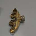 Hourleey Brass Garden Hose Splitter (4 Way), Solid Brass Hose Connector 3/4", Hose Spigot Adapter 4 Valves with 4 Extra Rubber Washers