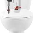 Fluidmaster K-400H-039 High Performance Toilet Fill Valve with 2-Inch Adjustable Toilet Flapper Kit