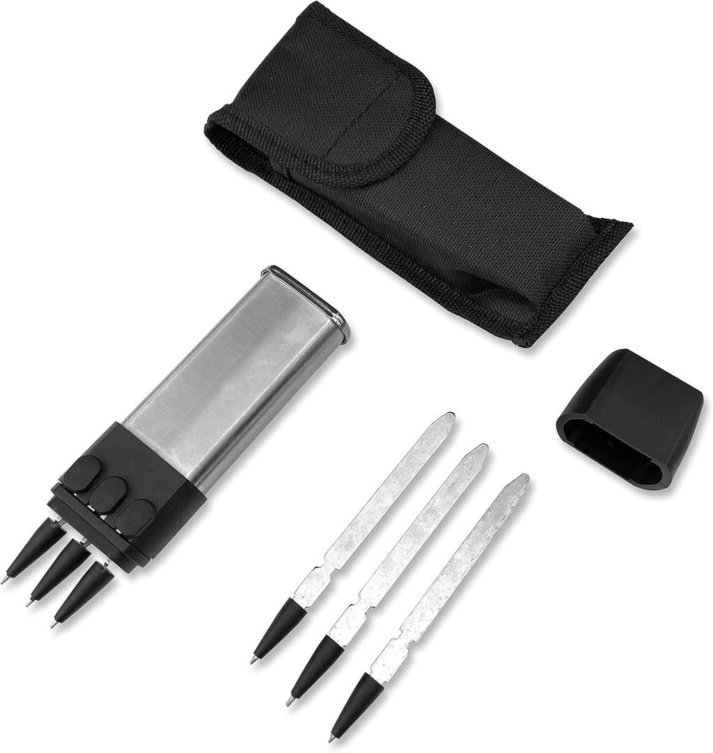 HUAAO Ballistic Dart Launcher, Stainless Steel Forged, Accurate Shooting within 16ft for Hunting Camping Shooting Self-Defense and Survival, Best Gift for Men