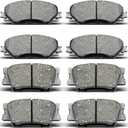 8Pcs Front Rear Ceramic Brake Pads Fit for 2010-2012 Lexus HS250h, for 2006-2018 Toyota RAV4