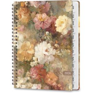 2 x 2026 Planner, Weekly and Monthly Academic Planner Calendar (JAN.2026 - DEC.2026), Planning Agenda Book, for Office Desk Accessories and School Supplies, A5(6.3" x 8.5") (Blossom Haze)