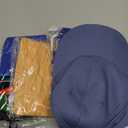 Janmercy 4 Pack Baseball Costume Accessories Include Youth Royal Blue Socks Belt Cap and Inflatable Bat Baseball Combo Set for Black History Month Community Cosplay Event Halloween Player