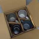 famiware Mercury Coffee Mugs 13 oz, Coffee Mugs Set of 4 with Handle, Cups for Latte, Hot Tea, Cappuccino, Mocha, Cocoa, Multi-color