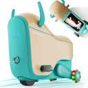 Gyroor GNU Kids Electric Ride-On Car with Flashing Wheels, Adjustable Speeds and 14L Storage, Electric Vehicles for Kids Aged 4-6 Years, 2-in-1 Ride-On and Storage, for Indoor, Outdoor, and Travel Use