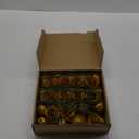 Gold Roses,30pcs Sparkle Roses Gold Flowers Artificial Roses with Stems for Crafts Wedding Bouquet Party Home Decor(Gold)