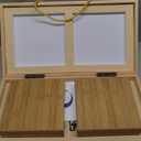 19 x19 Folding Go Game Set Board with and Bamboo Bowls and Imitation Jade Go Pieces