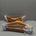 Wooden Hangers - 20 Pack, Heavy Duty, Non Slip Wood Hangers for Coats, Jackets, Suits, & Pants - Clothes Hangers for Closet W/Bar and Notches