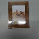 Renditions Gallery 3.5x5 inch Picture Frame Modern Style Wood Pattern and High Definition Glass Ready for Wall and Tabletop Photo Display, Walnut Frame