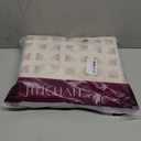 jinchan Belrose Linen Curtains for Bedroom Floral Curtains 96 Inch Length Linen Blend Ivory Embroidered Drapes Farmhouse Flower Patterned Drapes for Living Room Window Treatments Set 2 Panels