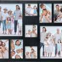 Collage Picture Frame 4x6 8x10 and 4x4 Photos -Large Size 9 Openings Black Picture Frame Wall Decor for Wall Mounting Vertically or Horizontally- Home and Family Display 4x6 8x10 and 4x4