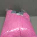 Maitys 2 Pcs Heart Shaped Pillows 12 x 16 Inch Faux Fur Throw Fluffy Cute Soft Throw Pillows Decorative with Insert for Anniversary Bedroom Living Room Sofa Couch (Rose Red)