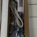 Night Stand with Charging Station and Ambient Light, LED Nightstand with USB-C Ports and Outlets, Modern Bedside Table with 2 Drawers and Open Compartment, End Table for Bedroom, White