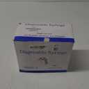 100 Pack Disposable 5ml/cc Lab Syringes with 22Ga 1.25 Inch Needle Luer Lock, Individually Sealed Packed