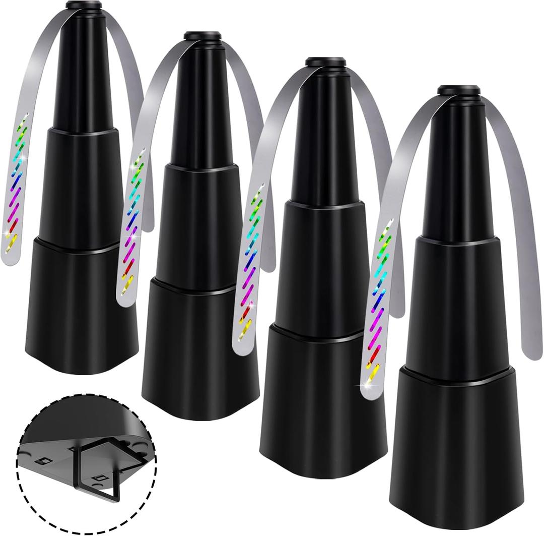 Fly Fans for Tables, Food Indoor Outside,4 Pack Portable Outdoor Picnic Fan, Batteries Powered Table Restaurant, Party, Home, Outdoor Dinner(Black)