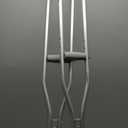 Medline Aluminum Crutches for Kids, Adults & Seniors, Walking Aid, 300 LB Weight Capacity,1 Pair, Fitting 5'2" - 5'10"