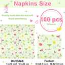 Martini Napkins 100 Pcs Green A Tini Bit Older Cocktail Napkins Disposable Olive Martini Party Supplies for Birthday Bridal Shower Luncheon Table Decorations