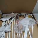 Regalo Easy Step 49-Inch Extra Wide Baby Gate, Includes 4-Inch and 12-Inch Extension Kit, 4 Pack of Pressure Mount Kit and 4 Pack of Wall Mount Kit (White), Size: 29-49"W x 30"H