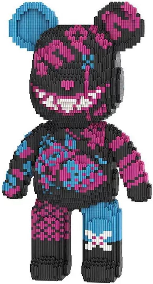 PIANTION Animal Laughing Bear Micro Building Blocks Set(6000PCS XQ014) 16.9in High Series,Gifts Suitable for Adults