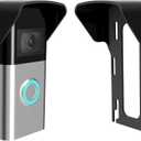 RingDoorbell 1/2/3/4 2nd Gen & 3 Plus Rain Sun Cover Hood Weather Shield Glare Protector No Drilling Needed, Black
