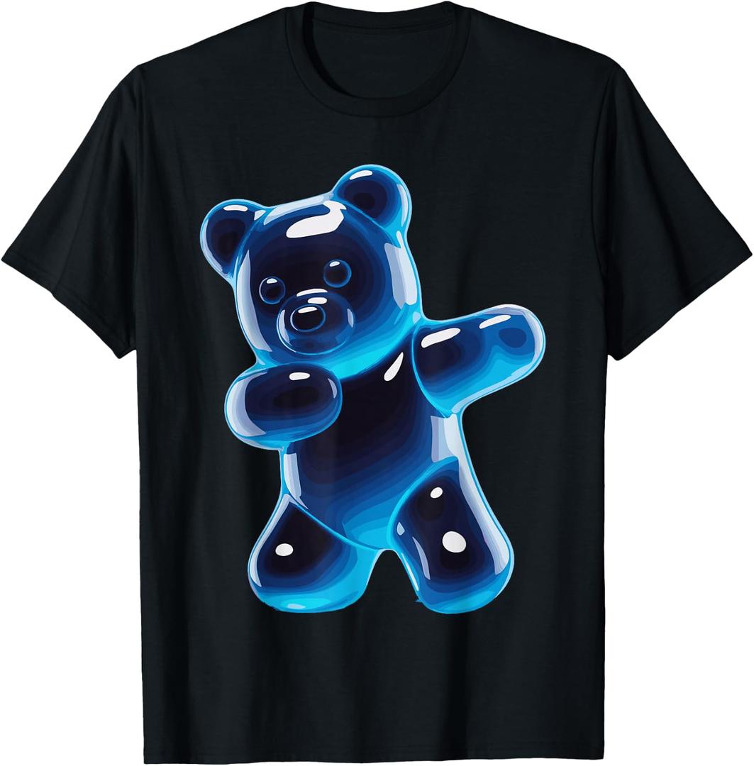 Funny Gummy Bear Art for Men Women Kids Candy Bears Gummies T-Shirt, S