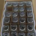 AISIPRIN Glass Spice Jars with 398 Labels, 23 pcs 4oz Spice Containers with Bamboo Lids, Square Spice Bottles With Shaker Lids,Spice Organization for Cabinet,Drawer,Rack,Seasoning Organizer