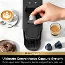 CHULUX RectoCafé Espresso Machine for Nespresso Original Capsule Pod, 20 Bar Professional Italian Pump Coffee Machine, Extra Mini Espresso Maker for Home & Office, Black