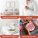 Simple&Opulence 100% Nature Pure Linen Fabric 78 Inch by The Yard, Plain Solid Color Linen Fabric for Sewing, Embroidery, Clothing, Needlework, Bag, Tablecloths, Garments Craft Accessories(Linen)