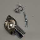 CarBole 21 Degree Chrome Water Neck Thermostat Housing Fit For Chevy V8 5.7L 350 454 Small Big Block