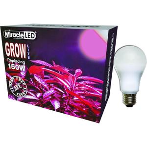 Miracle LED Almost Free Energy 150W MAX Flowering Red LED Grow Lite - For Intense Flowering and Fruiting of your Indoor Plants and DIY Horticulture & Hydroponic Gardens (604294) Single Pack
