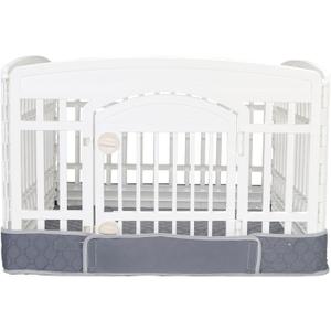 Dog Playpen Bottom Pad Mat for 36" 4-Panel Playpens - Scratch & Chew-Resistant Puppy Pen Floor Mat with Hook & Loop Fasteners, Waterproof & Leakproof, Non-Slip (Gray) (Playpen Not Included) Dog Playpen Bottom Pad Mat for 36" 4-Panel Playpens - Scratch & Chew-Resistant Puppy Pen Floor Mat with Hook & Loop Fasteners, Waterproof & Leakproof, Non-Slip (Gray) (Playpen Not Included)