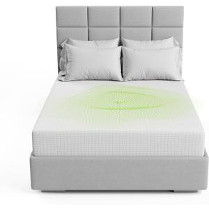 The Grounding Co. Fitted Terra Grounding Sheets Queen Size – Premium Organic Cotton Earthing Sheet with Silver-Infused Threads– for Sleep, Recovery & Wellness – White