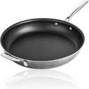 Granitestone 14” Frying Pan with Lid, Large Non stick Frying Pan for Cooking, Frying Pan Nonstick, Ultra Durable Mineral and Diamond Coating, Family Sized Open Skillet, Oven and Dishwasher Safe, Black