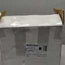 LIYH 24 Pcs White Plastic Plates Reusable - Unbreakable Party Plates, Microwave & Dishwasher Safe Camping Plate Sets Perfect for Parties, Birthday, Picnics, BPA Free (12Guests)