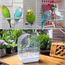 Small Bird Travel Cage - Lightweight Small Birds Starter Kit with Birdcages and Accessories Great for Parakeets Lovebirds Parrotlets Finches Canaries