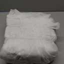 HIGOGOGO Round Stuffed Pouf Ottoman, Corduroy Poufs with Foam Chunk Filling, Furry and Fluffy Pouf Foot Stool Storage Ottoman, 20 X 15 Floor Poufs Foot Rest for Living Room, Beige