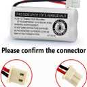 XUNTU BT162342/BT262342 2.4V 600mAh Ni-MH Cordless Phone Battery Pack BT166342/BT266342 BT183342/BT283342 Compatible with EL52351 TL90070 CS5119 DS6511 DS6722 LS6305 Handset (4 Pack)