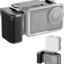 NEEWER AC034 Side Handle Only for AC014 Cage Compatible with DJI Osmo Action 5 Pro/4/3, Modular Quick Release Magnetic Action Camera Mount Adapter with Grip & Cold Shoe Shutter Extender Bar, Dark Gray
