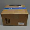 Modern Metal White Bread Box for Kitchen Countertop for Homemade Loaf Sourdough, Roll Top Breadbox for Kitchen Countertop Storage Container Bin, Farmhouse Stainless Steel Bread Keeper for Counters (Small)