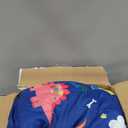 Wajade 7 Piece Kid Boys Dinosaur Comforter Set Full Size 3D Blue Dinosaur Wild Park Jungle Print Bedding Set with Comforter, Sheet Set, Pillowcase and Sham, Full