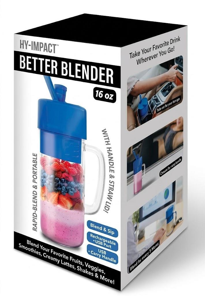 Better Blender Turbo Power USB Rechargeable 16 Oz