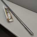 BlastHome Non-Adjustable Luxury Curtain Rods for Windows, 1  Rod Set, 4 1/2 foot Fixed Length, Matte Graphite