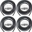 Windshield Washer Hose Repair Kit, Automotive Replacement Windshield Washer Hoses Connect Car Water Pump&Nozzles for Most Car Windshield Washer Tubing (4*4M Washer Fluid Hoses & 48Pcs Hose Connectors)