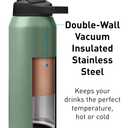 CamelBak Chute Mag Vacuum Insulated Stainless Steel Water Bottle, Magnetic Leak Resistant Cap for Everyday Hydration, 20oz, Moss