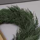 Zeyune 24 Real Touch Christmas Cedar Wreath for Front Door Extra-Full Large Artificial Green Pine Wreath Faux Pine Green Wreaths for Xmas Home Indoor Outdoor Wall Window Farmhouse Fireplace Decor