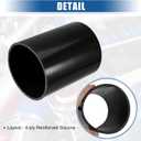 uxcell 4.5" ID 6" Length 4-Ply Reinforced High Temp Straight Coupler Silicone Reducer Hose Black for Car Intercooler Intake Piping Straight Silicone Hose