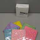 Crtiin 150 Pcs Colorful Donut Sprinkle Napkins 2 Ply Disposable Cocktail Napkins Paper Sprinkle Party Decorations for Baby Shower Birthday Ice Cream Party Supplies(Regular)